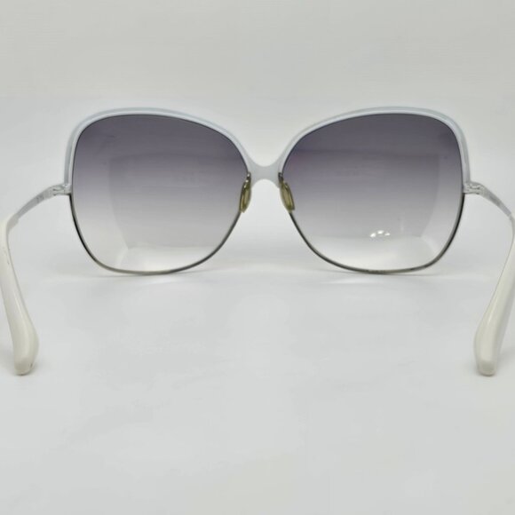 Dita Wonderlust White Gold Beta T Frame Grey Gradient Lens Butterfly Sunglasses main image 7